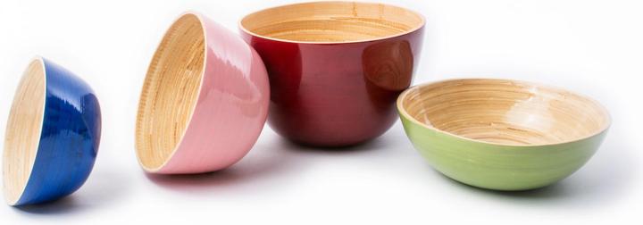 Produktbild Albert L. punkt) Bambus-Schüssel flach lindgrün 18 x 7 cm (1 x)