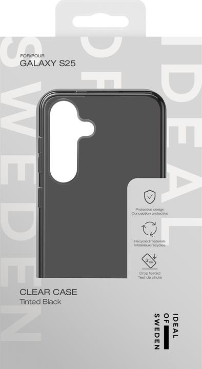 Actual product image iDeal Of Sweden Galaxy S24/S25 Clear Case - Tinted Black (Samsung Galaxy S25, Samsung Galaxy S24+)