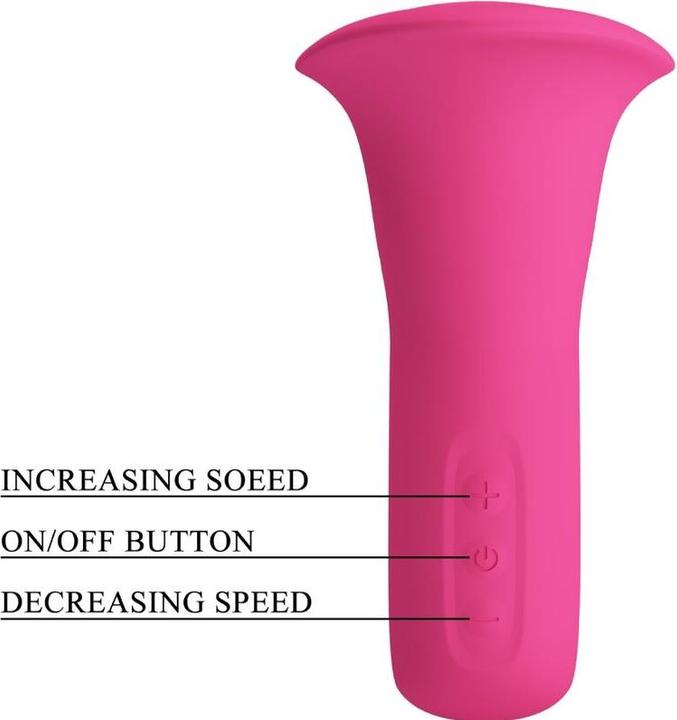 Produktbild Pretty Love Clyde Oralvibrator Vibrierende Zunge 12 Vibrationen Rosa