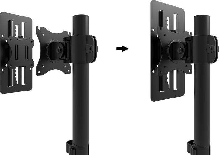 Actual product image Multibrackets Vesa Monitor Rail (Table, 27")