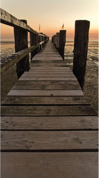Image du produit Trenddeko Ponton dans la mer des Wadden (144 x 260 cm)