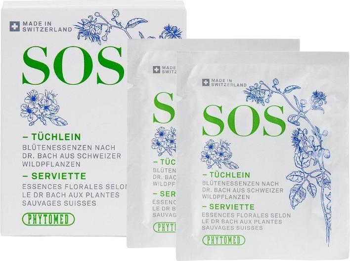 Actual product image Phytomed SOS Tüchlein (12 Piece, Sheets, 100 g)
