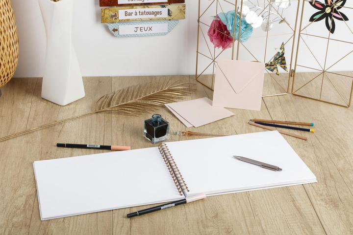 Actual product image Clairefontaine Evanescence Guestbook (180 x 240 mm, Checked, Soft cover)