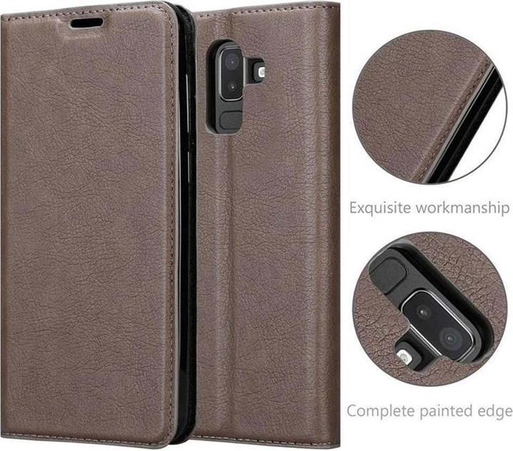 Actual product image Cadorabo Book Invisible Magnet Cover (Samsung Galaxy J8 (2018))