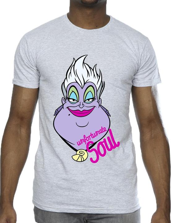 Actual product image Disney Mens Villains Ursula Unfortunate Soul T-Shirt (5XL)