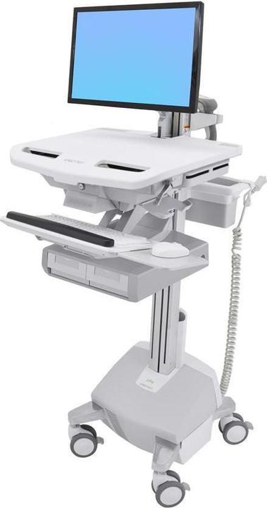 Actual product image Ergotron Cart with LCD Arm, LiFe Powered, 2 Drawers - Cart - for LCD Display / PC Equipment