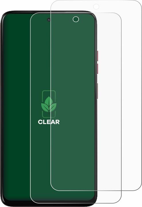 Actual product image ScreenLeaf Screen Protector sustainable Screen Protection, clear, anti-scratch (2 Piece, Motorola Moto G5)