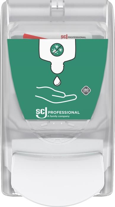 Deb Stoko Spender Handdesinfektion H233xB115xT130ca.mm 1l transparent/weiß SC JOHNSON