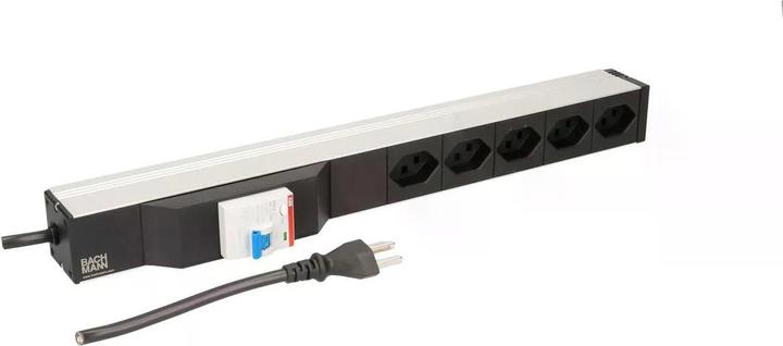 Image du produit Bachmann 19 PDU 5x T23, 1U, interrupteur Fi, noir