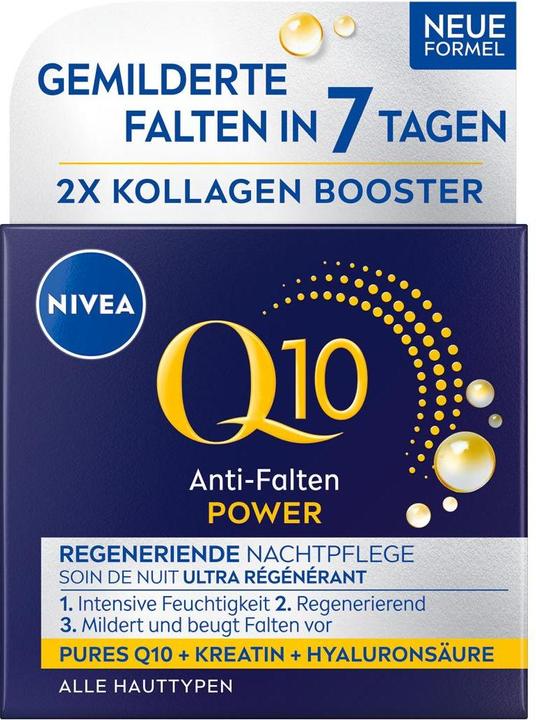 Actual product image NIVEA Q10 Pow Ant Wrinkle Night Cream 50ml (50 ml, 24h cream)