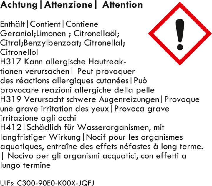Energie-Label GuGus Citronella Kerze (1 Stk.)