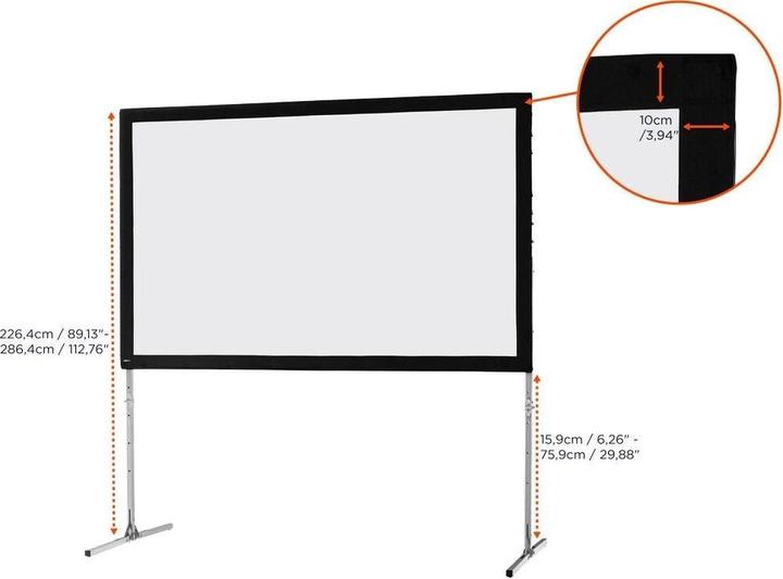 Immagine prodotto Celexon Mobile Expert Business Format - Schermo di proiezione con piedi staccabili - 359 cm (141.34", 16:10)