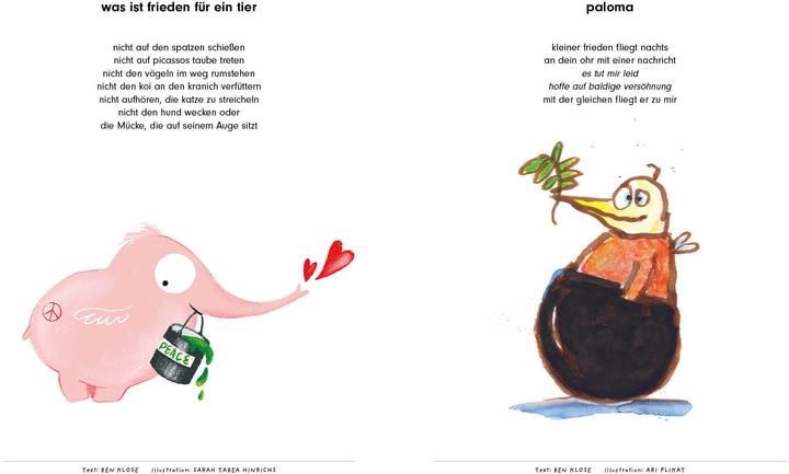 Productafbeelding Das Friedenstier – Mit Stift und Flügeln für den Frieden (Duits, Sabine Kranz, Merle Goll, Friederike Ablang, 2025)