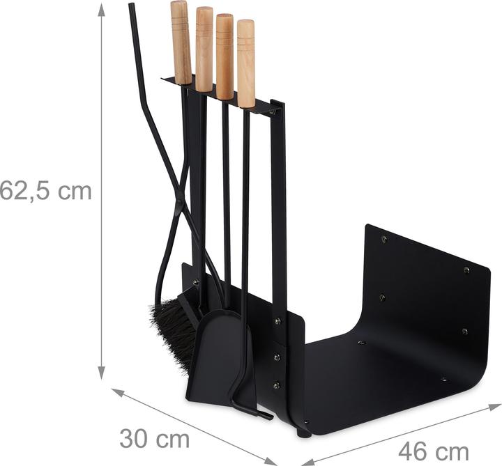 Image du produit Relaxdays panier bûches (46 x 30 x 62.5 cm)