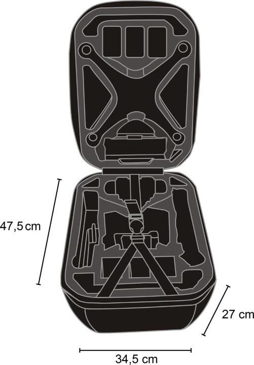 Produktbild mantona Drohnen-Rucksack P4 (Drohnen Rucksack, DJI Phantom 4)