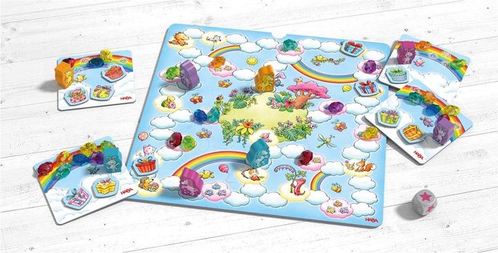 Actual product image Haba Unicorn glitter happiness game collection (English, German, Italian, French)