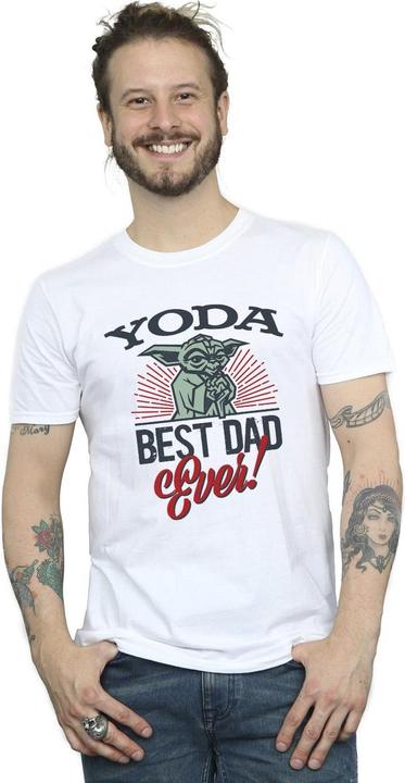 Actual product image Star Wars Mens Mandalorian Yoda Dad T-Shirt (4XL)