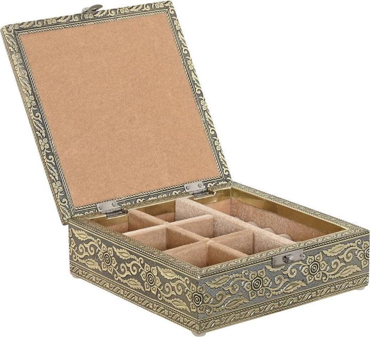 Actual product image Esprit Box-Schmuckkästchen Home Weiss Champagner Holz Aluminium 18 x 18 x 6 cm