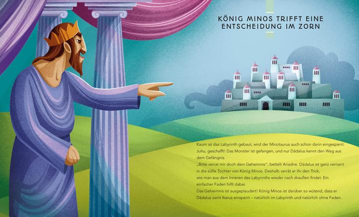 Produktbild Dädalus und Ikarus (Kleine Bibliothek der griechischen Mythen) (Deutsch, Sonia Elisabetta Corvaglia, Anna Láng, 2024)