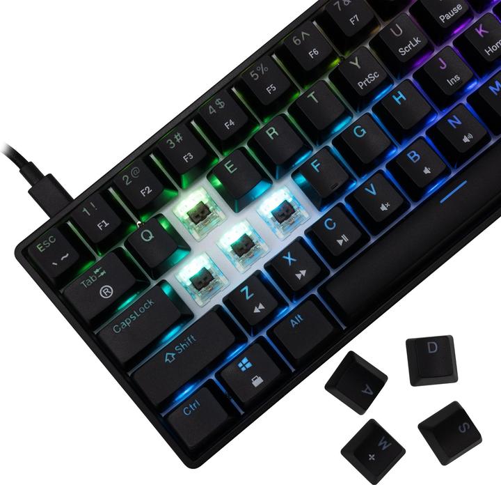 Actual product image White Shark GK-004131 Shinobi-2 Brown switch, Black US (US, Cable)