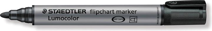 Productafbeelding Staedtler Flipchart marker met ronde punt, zwart (Grijs, Zwart, 2 mm, 10 x)