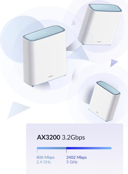 Produktbild D-Link Mesh-System M32-2 3er Set