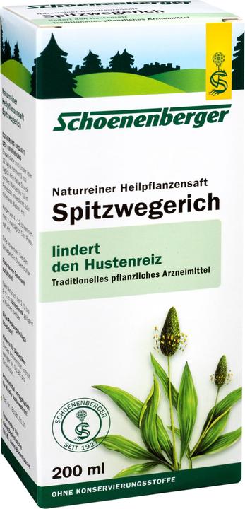 Actual product image Schönenberger Ribwort natural medicinal plant juice, 200 ml solution