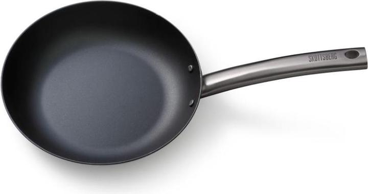 Actual product image Skottsberg Frying pan carbon steel, 24 cm diameter, stainless steel handle (24 cm, Pan set + pot set, Carbon steel)