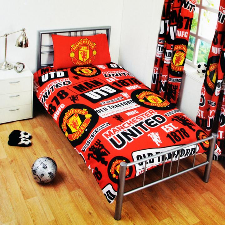 Produktbild Manchester United FC Bettwäsche Mit Design (Duvetbezug, 135 x 200 cm, 50 x 75 cm)