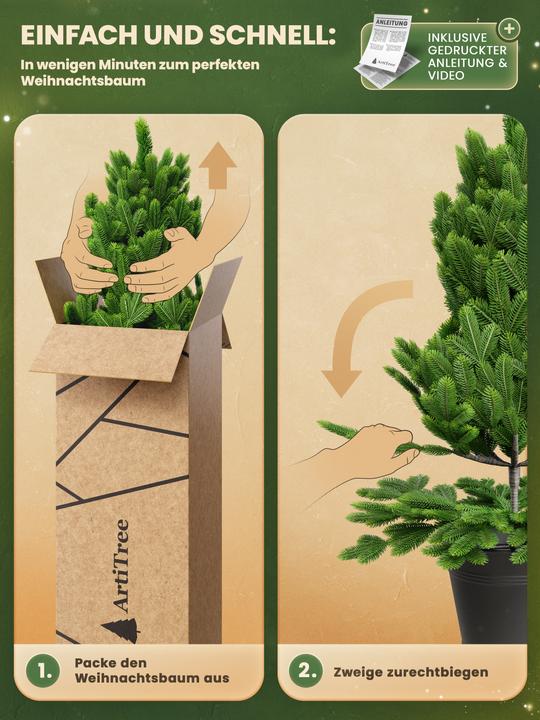 Immagine prodotto Artitree Albero di Natale da 60 cm in vaso (60 cm)