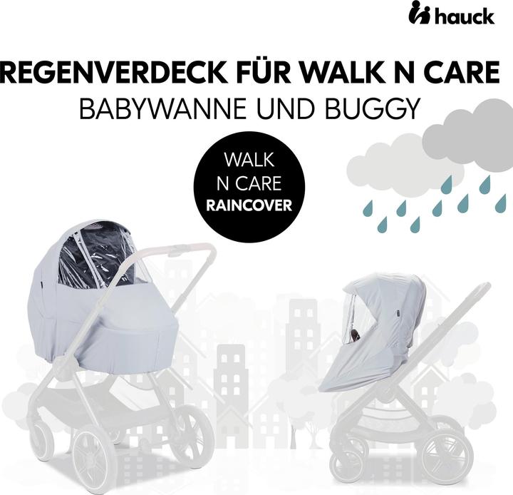 Actual product image Hauck Walk N Care Raincover Grey