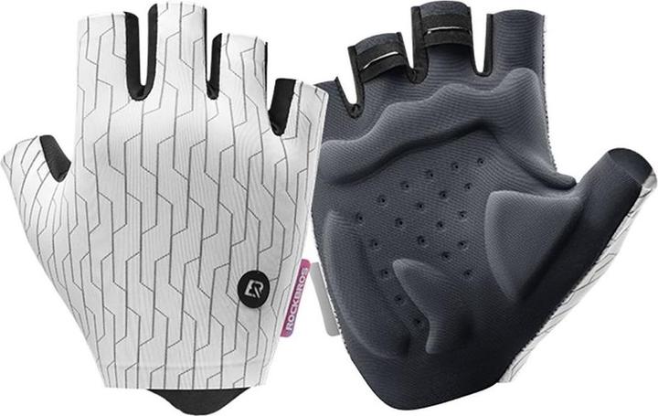 Produktbild Rockbros MTB cycling gloves size: M - white and black (M)
