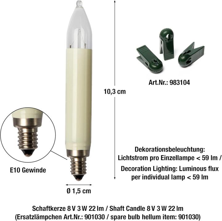 Actual product image Hellum Fairy lights AGL ws 30LP IP20 23,3m 90W w.LM (23.30 m)