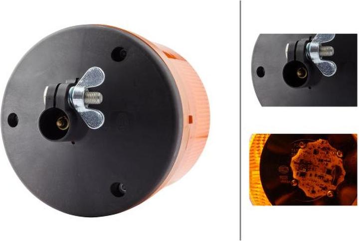 Image du produit Hella Gyrophare à LED pour DAF VAN HOOL KOMATSU SANY
