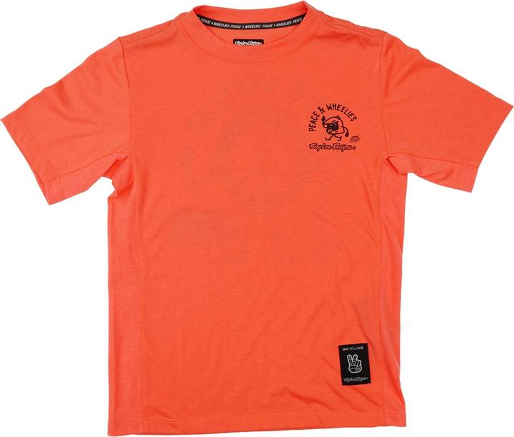 Actual product image Troy Lee Designs Skyline Ride SS Tee, P&W, melon, youth M (M)