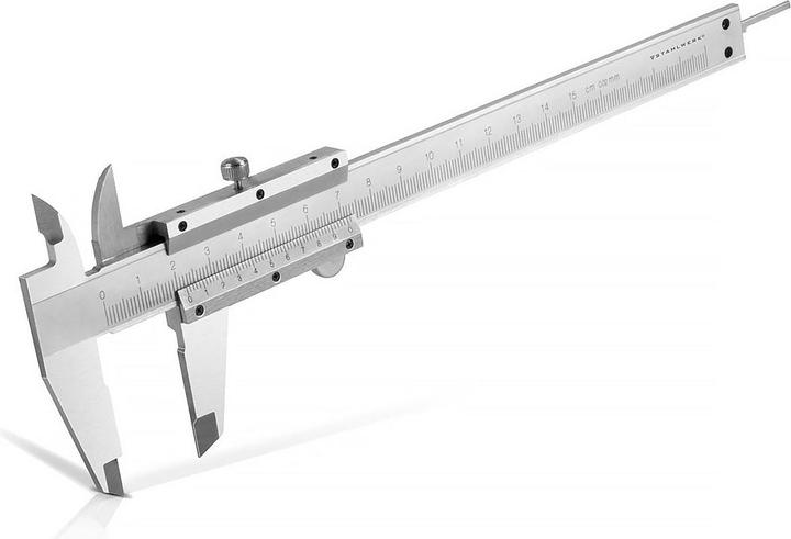 Produktbild Stahlwerk Messschieber 0-150 mm DIN 862 aus gehärtetem Carbon-Stahl (15 cm)
