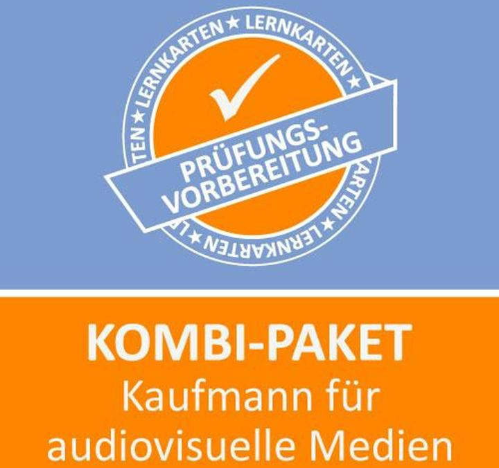 Produktbild Kombi-Paket Kaufmann für audiovisuelle Medien Lernkarten (Deutsch, M. Rung-Kraus, Jennifer Christiansen, 2024)