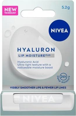 Produktbild NIVEA Hyaluron Lip Moisture Plus Transparent Moisturizing Lip Balm 5.2G