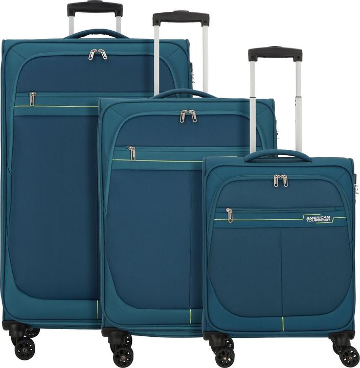 Produktbild American Tourister Deep Dive 4 Rollen Kofferset 3-teilig mit Dehnfalte (217 l, XL (ab 115l))