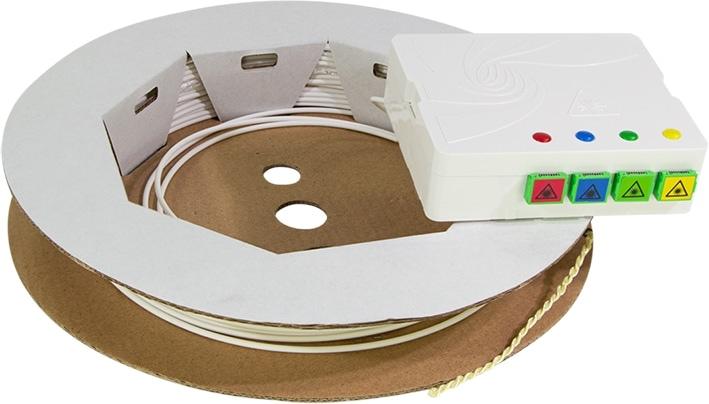 Immagine prodotto LogiLink Scatola di giunzione FTTH, 4x SC/APC, 40 m di cavo di posa, whiteá (Scatola di giunzione)