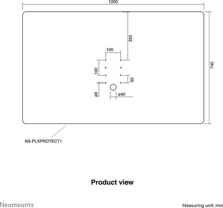 Actual product image Neomounts Protective screen (32.01")