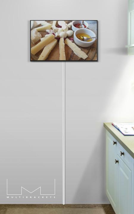 Actual product image Multibrackets Cable duct 12x1600, aluminum, silver (Duct, 160 cm)
