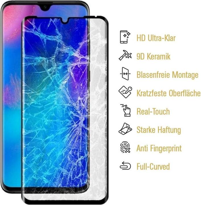 Produktbild Protectorking 3x Ceramic-Glass Full Cover HD Klar (3 Stück, Huawei P30 Lite)