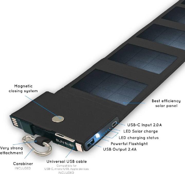 Image du produit Sunslice Chargeur solaire photonique portable 4W (4000 mAh, 4 W, 20 Wh)