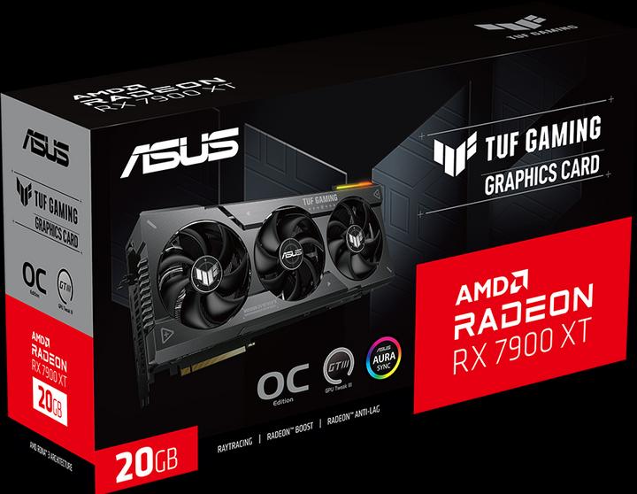 Productafbeelding ASUS TUF GAMING Radeon RX 7900 XT OC Editie (20 GB)