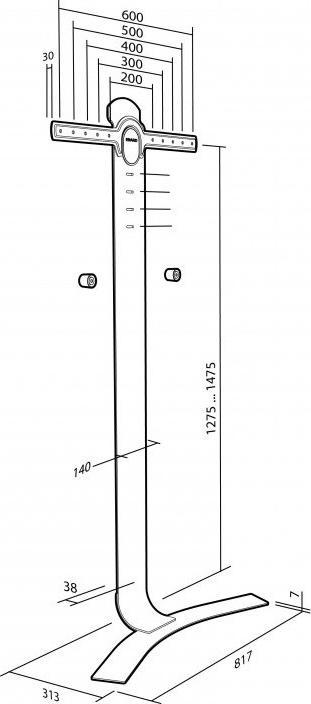 Produktbild Erard Standit 600 (Boden, 75", 45 kg)