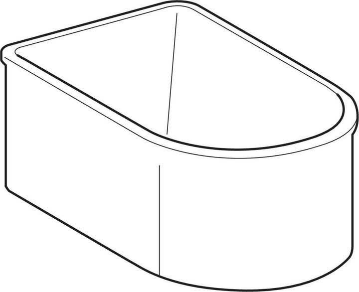 Actual product image Geberit Keramag infant care tank from Varicor 40l (86 cm, 76.50 cm)