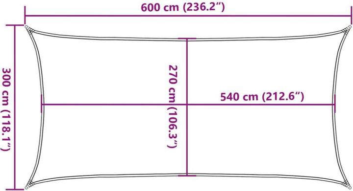Image du produit VidaXL Sonnensegel (300 x 300 cm)