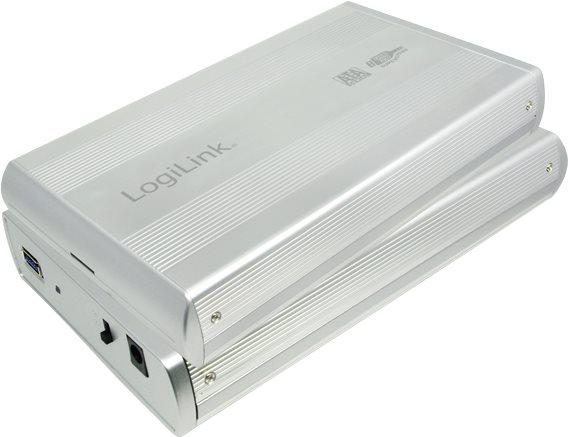 LogiLink Boîtier pour disque dur 3.5" S-ATA USB 3.0 Alu, argenté (3.5")