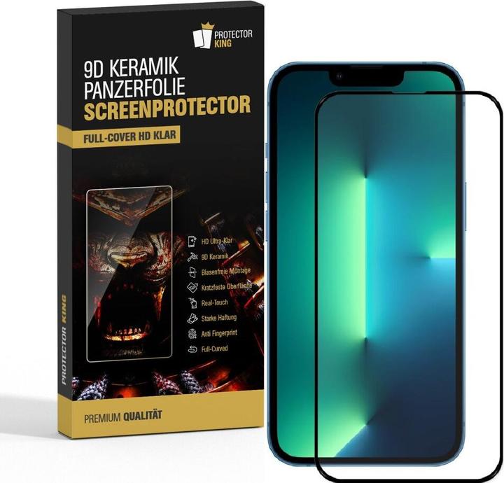Produktbild Protectorking 3x Ceramic-Glass Full Cover HD Klar (3 Stück, Apple iPhone 13 mini)
